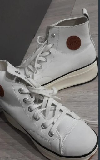 Zapatillas Blancas con Plataforma