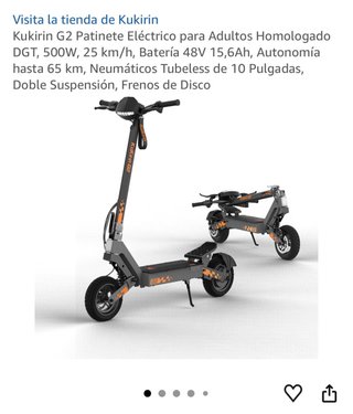 Patinete Eléctrico Kukirin G2