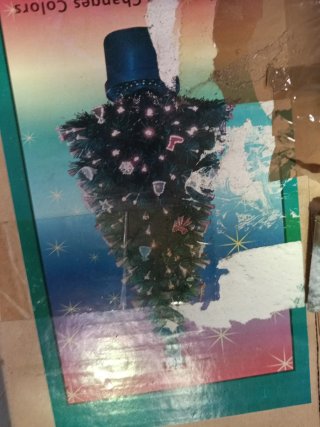 Árbol de Navidad 120 cm con Fibra Óptica