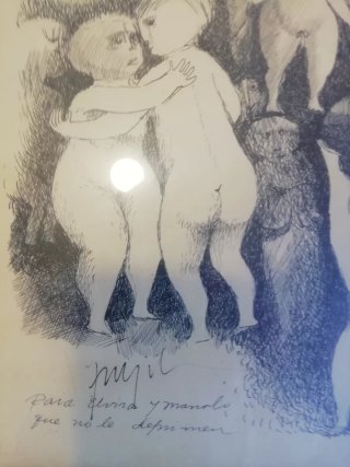 4 Dibujos en Tinta de Espinoza Dueñas