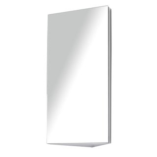 Armario de baño esquinero de acero con puerta de e