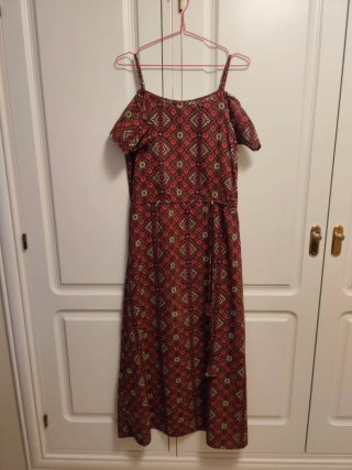 Vestido largo de verano estampado