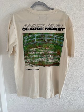 Camiseta Primark beige Claude Monet hombre talla M