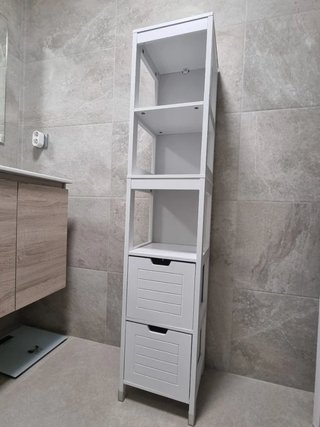Mueble auxiliar blanco 145x30cm