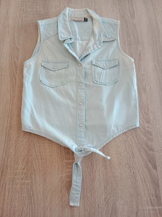 Camisa Vaquera Sin Mangas