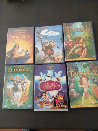 Lote 6 Películas Disney en DVD