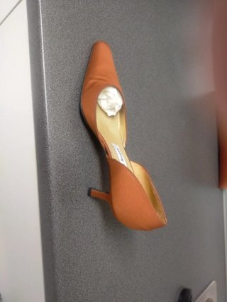 Zapatos Pilar Burgos talla 39 color Raso Tabaco,