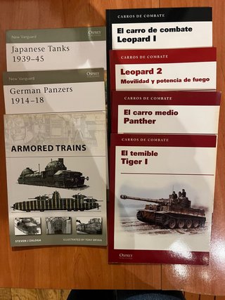 Lote 7 Libros Osprey-Carros de Combate y blindados