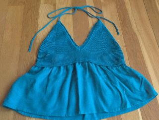 Top Mango Teen Azul-Talla XXS