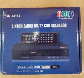 Sintonizador TDT/T2 con Grabador JN-821T2