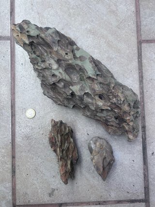 Lote de 3 Rocas Lunares para Acuario