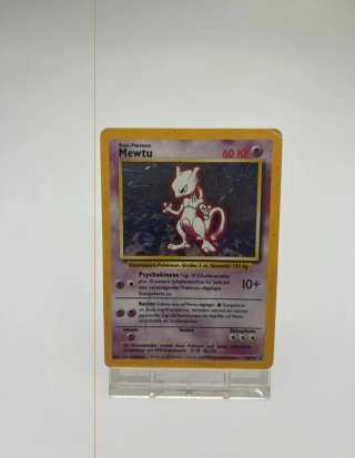 Carta Pokémon Antigua de Mewtwo Base Set del 1995
