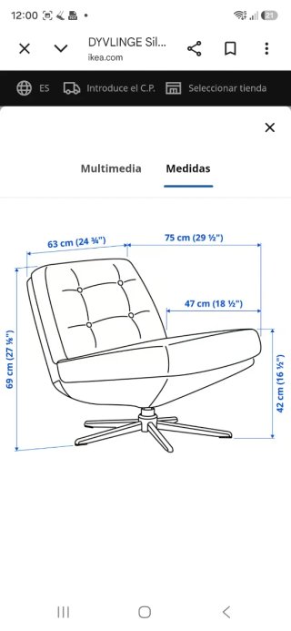 Sillón IKEA DYVLINGE