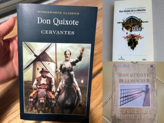 lote de 3 libros de Don Quijote de la mancha