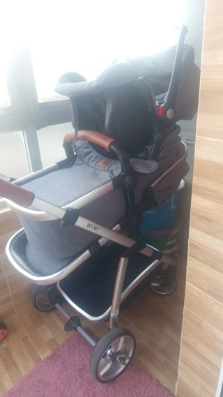 Carrito de bebé tres piezas