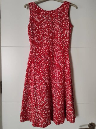 Vestido Rojo Estampado