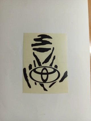 Pegatina Dakar logo Toyota