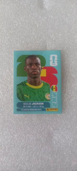 Cromos Panini Nicolas Jackson Mundial 2026