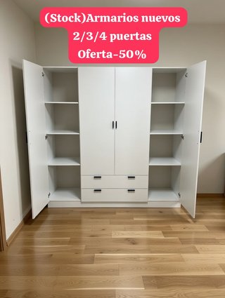 Armario de madera nuevo 2/3/4 puertas