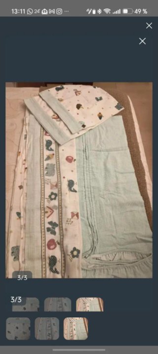 Juego de Sábanas de Algodón 80cm