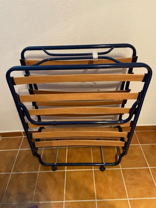 Cama Plegable con colchón 90cm