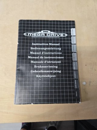 Manual de instrucciones SEGA Mega Drive