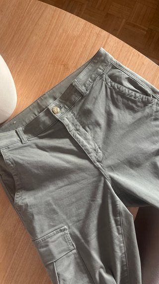 Pantalón Cargo Zara Verde Oliva