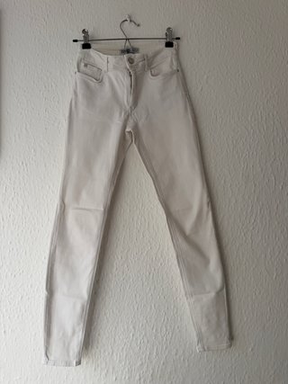 Pantalón Blanco Zara Talla XS