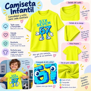 Camiseta Infantil Six Seven modelo.01