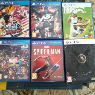 Se vende lote o x separado,6 juegos 4 PS4 y 2 PS5.