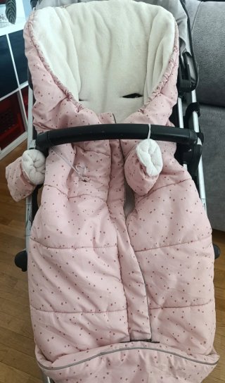 Saco de invierno para Silla de Bebé Rosa