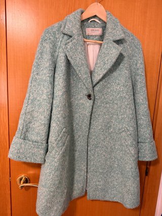 Abrigo Zara Verde Talla XS