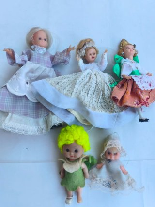 Set de 5 Muñecas Vintage