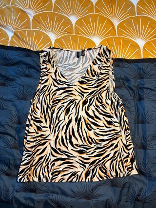 Camiseta sin mangas Vero Moda estampado animal