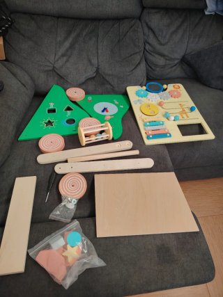 Andador de madera Montessori para bebé