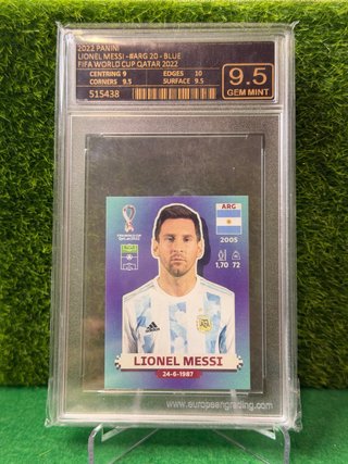 Messi Mundial Qatar 2022 Panini European Grading