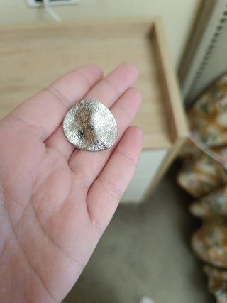 Anillo Plateado de Diseño Orgánico