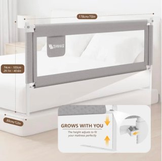 Barrera de Cama Zehnhase Gris