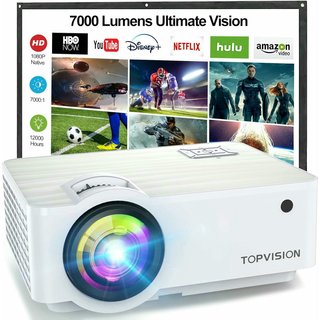 Proyector TOPVISION 7000 Lúmenes 1080P Nativo