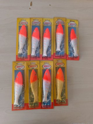 Lote 9 Señuelos Halco Giant Trembler