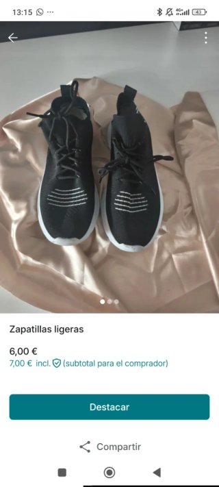Zapatillas Ligeras Negras