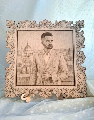 Cuadro de Madera Grabado