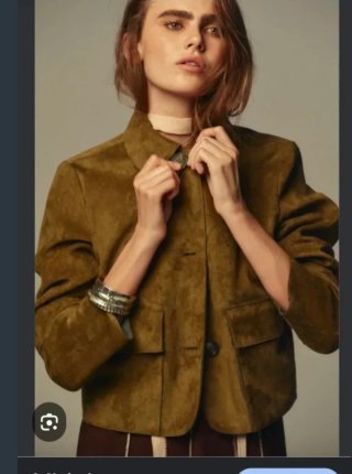 Giacca Zara in similpelle scamosciata