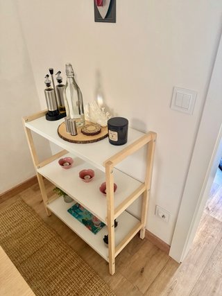 Estantería Ikea Blanca y Madera