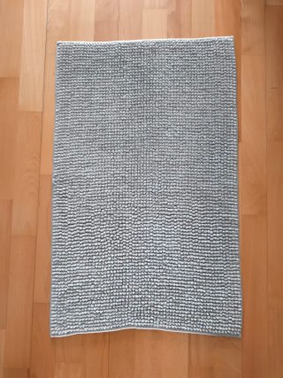 Alfombra de baño gris Ikea