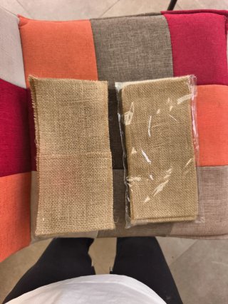 Canguros para cubiertos de tela