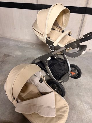 Carrito Stokke con Capazo y Silla