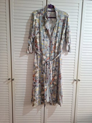 Vestido camisero estampado