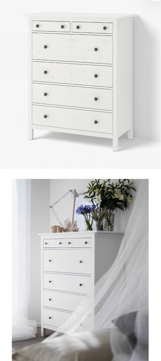 Cómoda IKEA Blanca de 6 Cajones