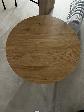 Mesa Auxiliar Redonda de Madera